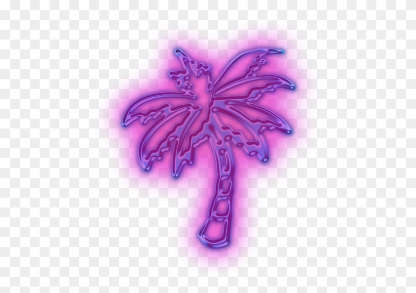 Neon Palm Trees Clipart - Clip Art #882401