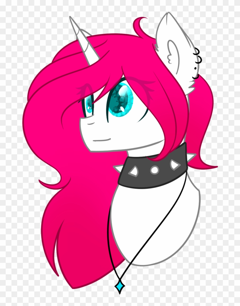 Despotshy, Bust, Choker, Female, Mare, Oc, Oc - Cartoon #884456