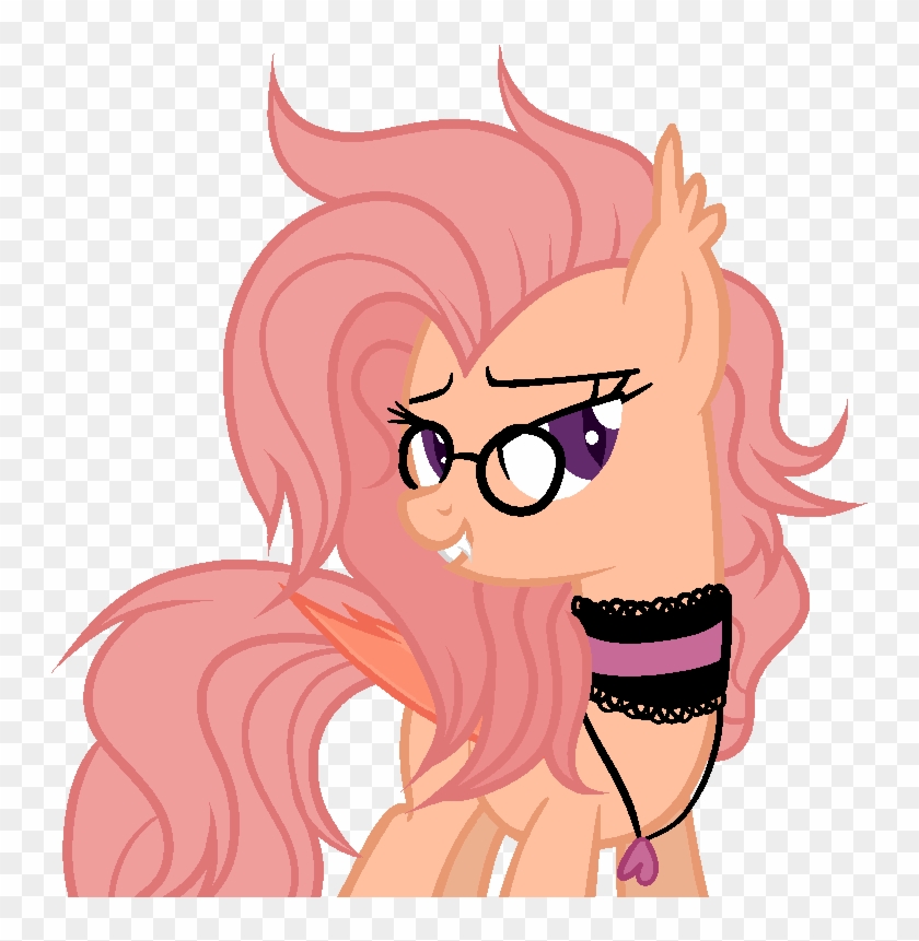 Mintoria, Base Used, Bat Pony, Choker, Female, Glasses, - Cartoon #884462