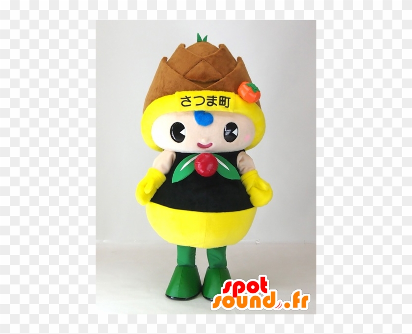 Satsumaru Chan Mascot, Giant Pine Apple - New Spotsound Masot Yuru-chara A Round-ji-kun Pink #885233