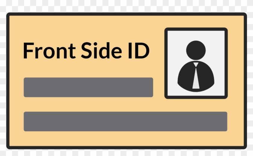 Front Side Of National Id / Driver's License Or Personal - Traffic Sign #885337