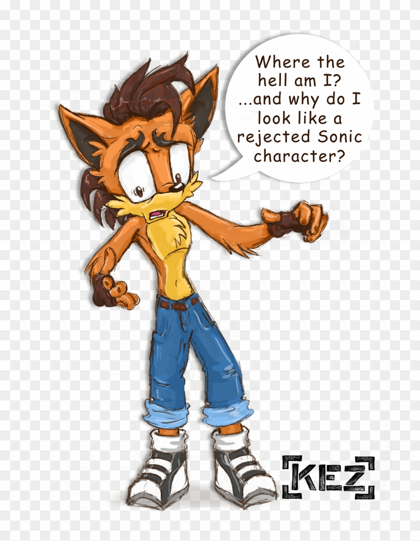 Crash Bandicoot Sonic-fied By Feardakez - Crash Bandicoot Sonic Style #885750