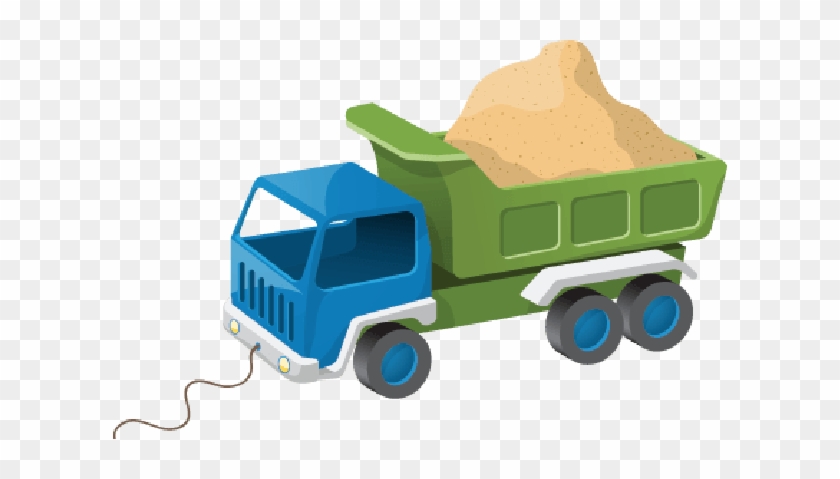 Fabulous Toy Truck Clipart Colorful Dump Truck Toy - Caminhão De Carregar Areia #885917