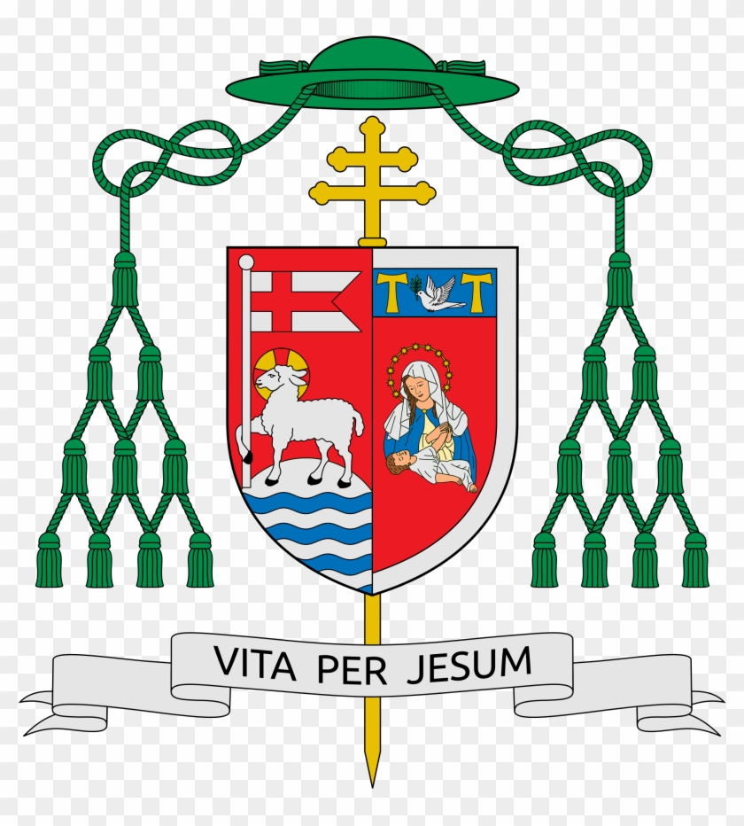 Archbishop Tobin Coat Of Arms - Full Size PNG Clipart Images Download