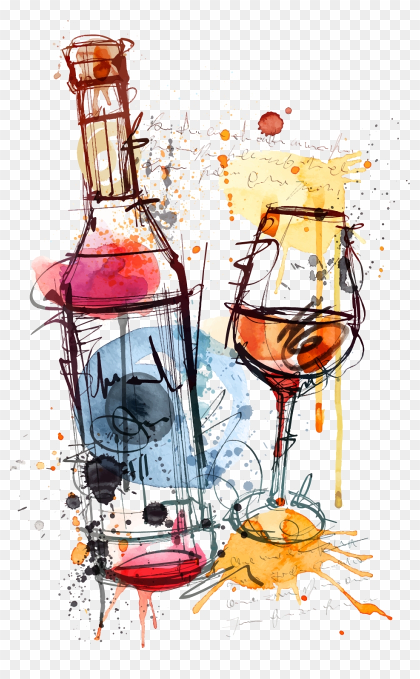 Red Wine Bottle Rosé Clip Art - Wine Bottle Design Art #886282