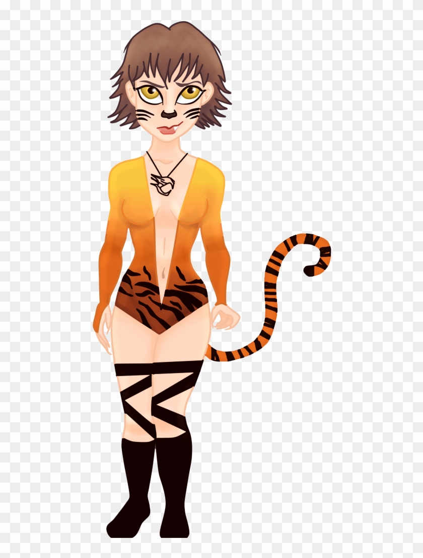 Tiger Girl - - Cartoon #886358