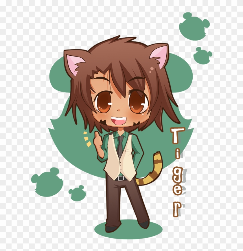 Anime Chibi Tiger Download - Cartoon #886377