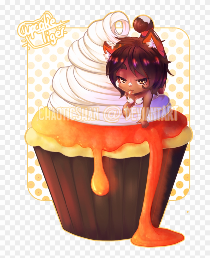 Little Cupcake Tiger By Chaoticshan - Illustration #886504