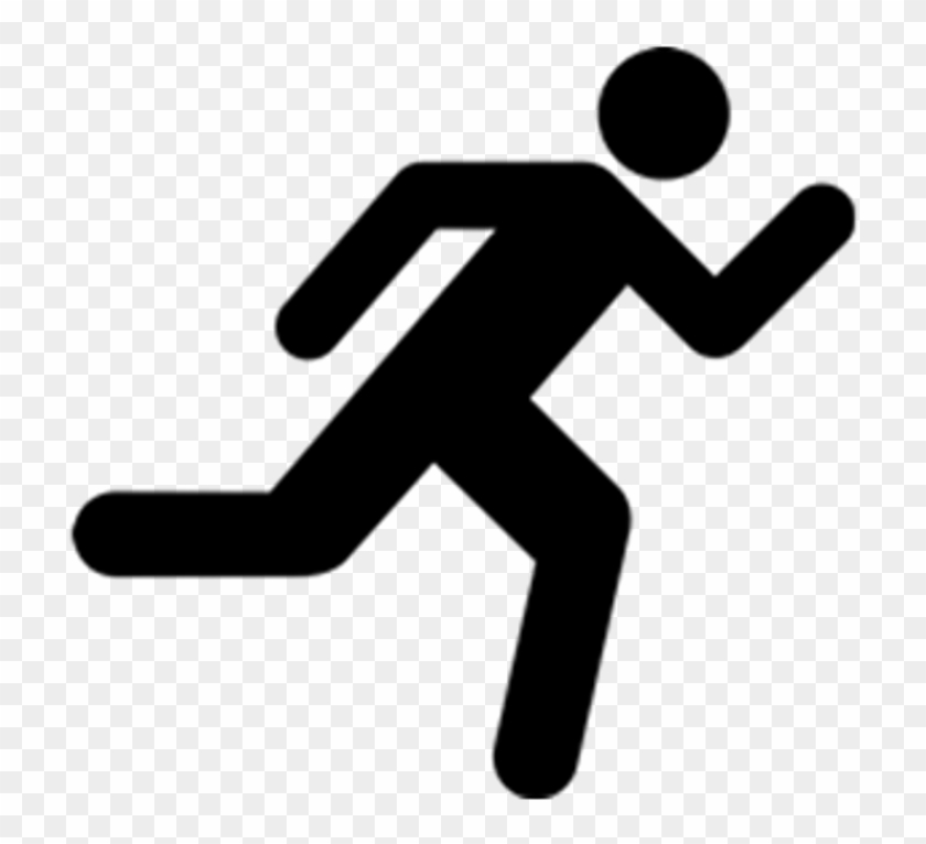 Ftestickers People Running Icon - People Running Away Clipart #886586