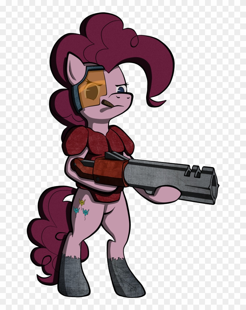 Grotar00, Cigar, Gun, Hmd, Pinkie Pie, Quake, Quake - Cartoon #887582