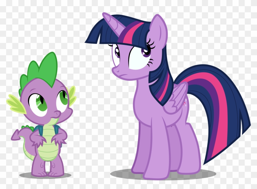 Twilight Sparkle And Spike By Tralomine - Little Pony Friendship Is Magic -  Free Transparent PNG Clipart Images Download