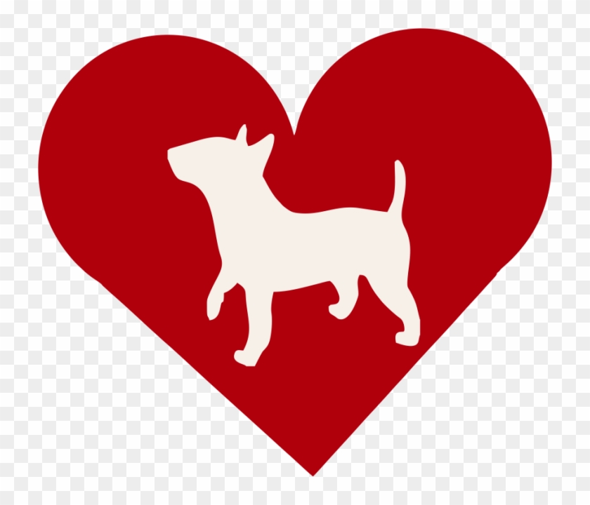 Miniature Bull Terrier In Heart Outdoor Vinyl Silhouette - Heart With Heartbeat Png #889802