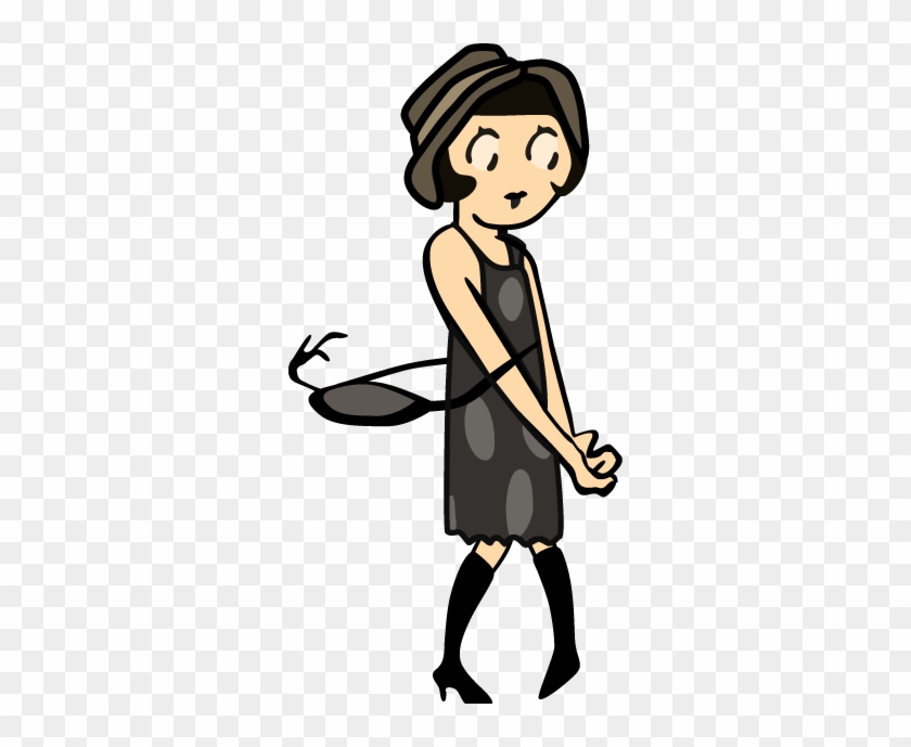 flapper girl cartoon