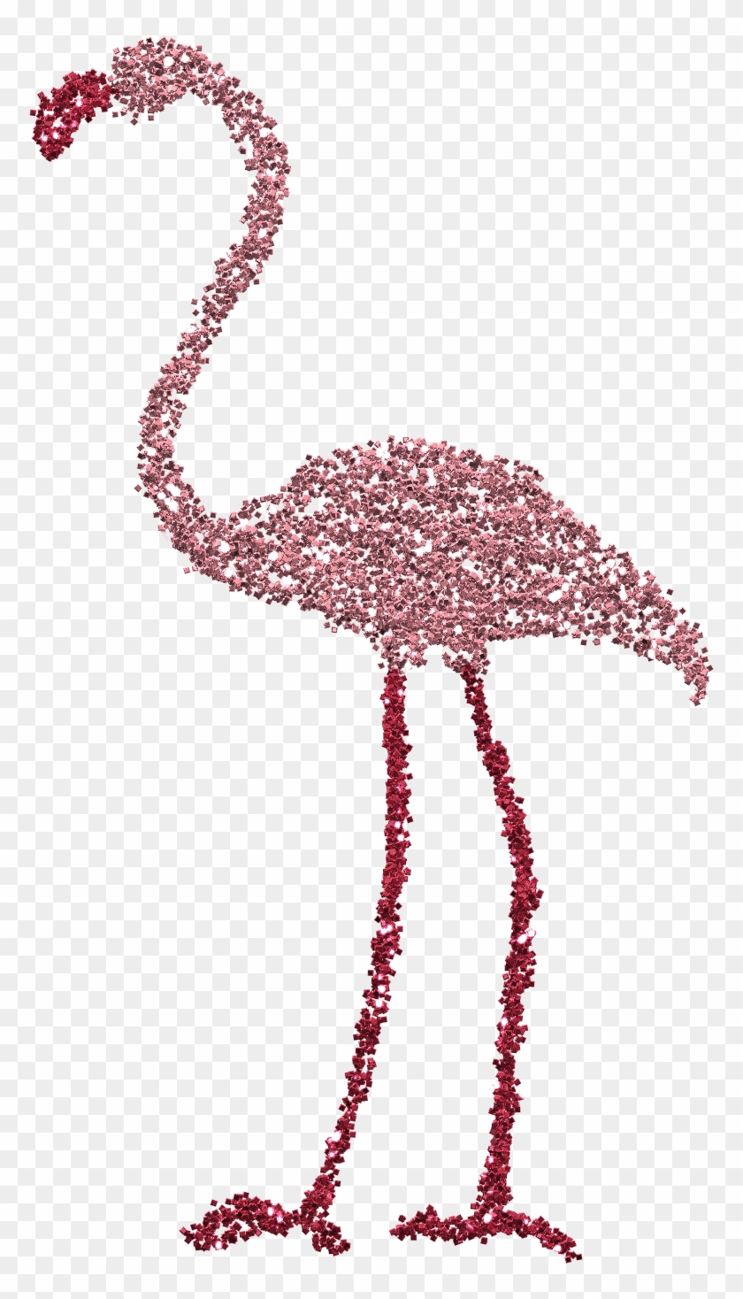 Lucy & I Spent The Afternoon "glittering" Pink Flamingos - Glitter Flamingo #892204