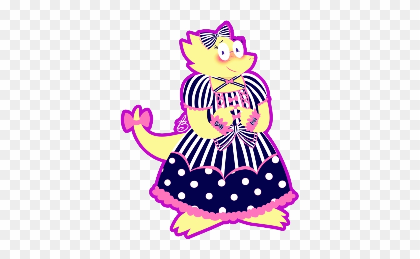 Heres Alphys In Lolita Her Dress Is A Bit Of A Throwback - Heres Alphys In Lolita Her Dress Is A Bit Of A Throwback #893840