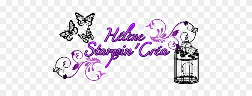 Signature Hélène Stampin'up - Dřevěné Razítko, Velikost D, Ptačí Klec #895456