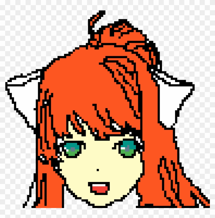 Monika Pixel Art - Pixel #895939