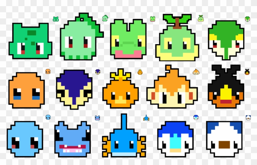 pokemon pixel art templates grid