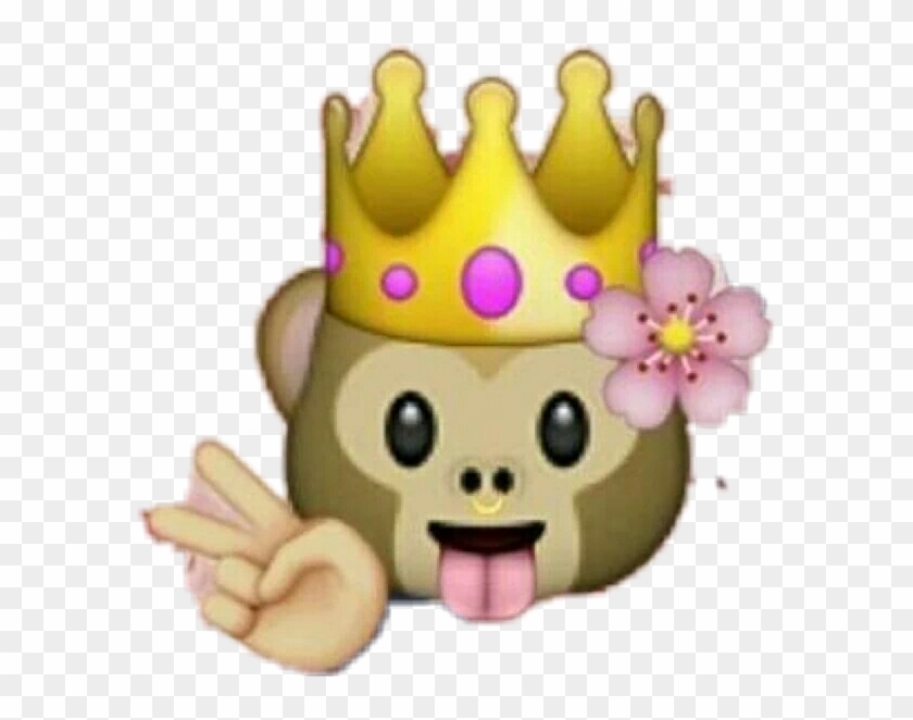 Queenmonkey Monkey Queen Emojistickers Emoji - Smstogether Emoji Monkey Keyring #896300