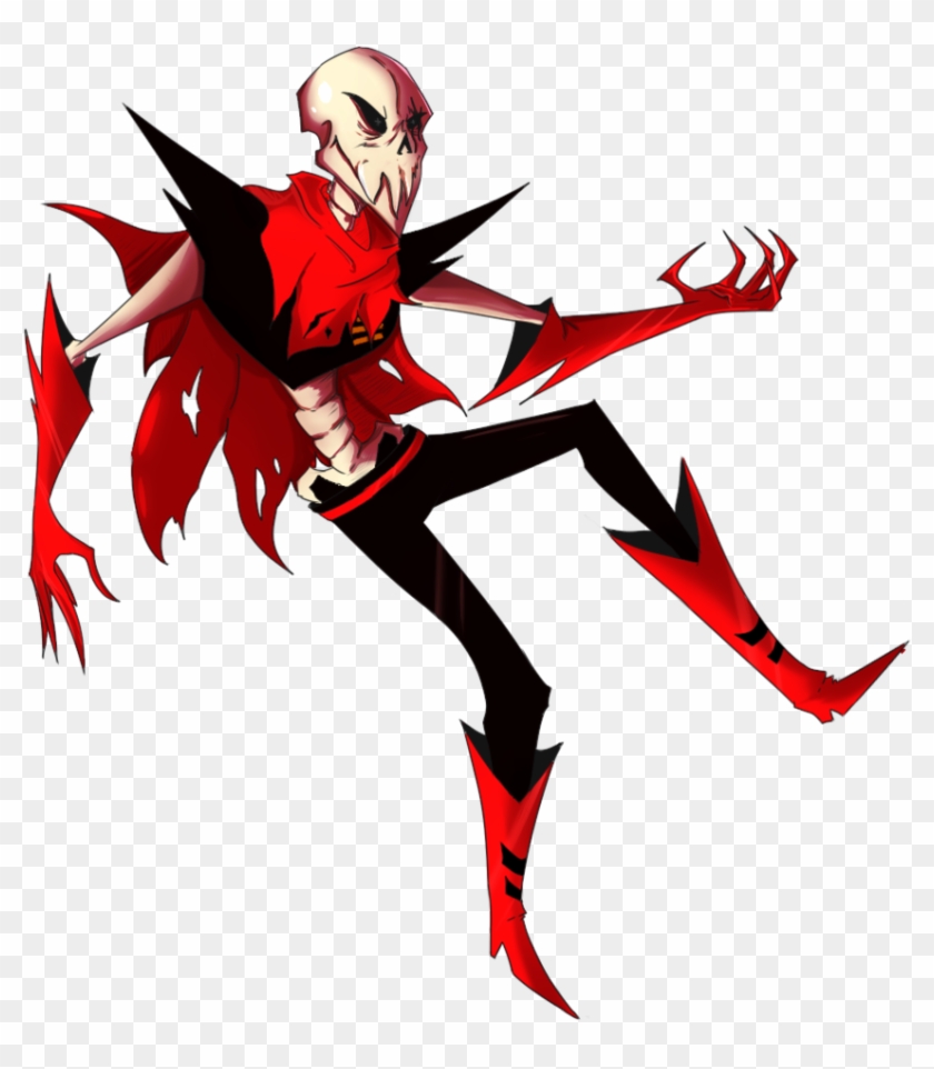Spooky Scary Skeleton By Neqan On Deviantart Underfall Papyrus Free Transparent Png Clipart Images Download - papyrus vore roblox