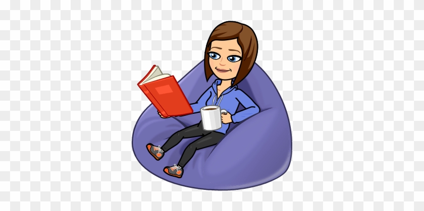 Bitmoji Reading Book With Coffee - Cartoon #899808