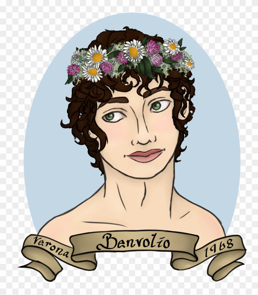 Finally Finished My Flower Crown Benvolio Also He's - Cartoon #900970