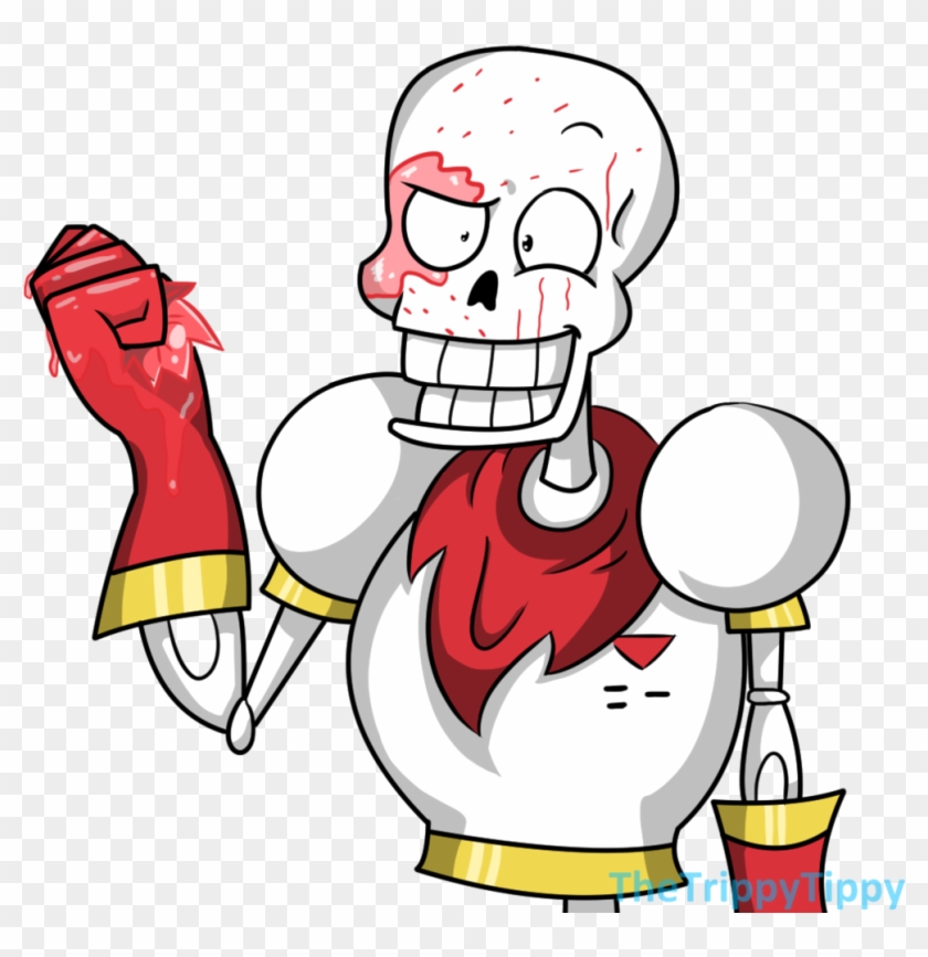 Papyrus Squishes A Poor Tomato Because He Lost It By - Cartoon #902833