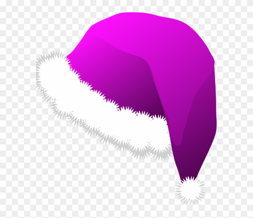 purple santa claus hat