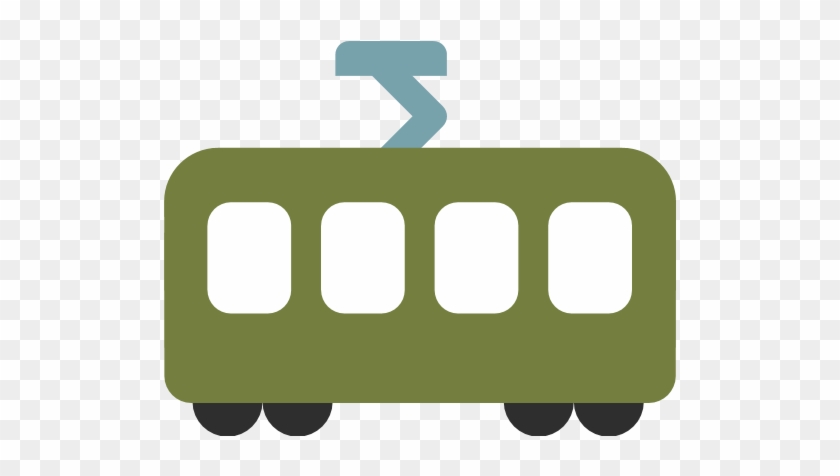 Tram Car Emoji - Traincar Emoji Png #905910