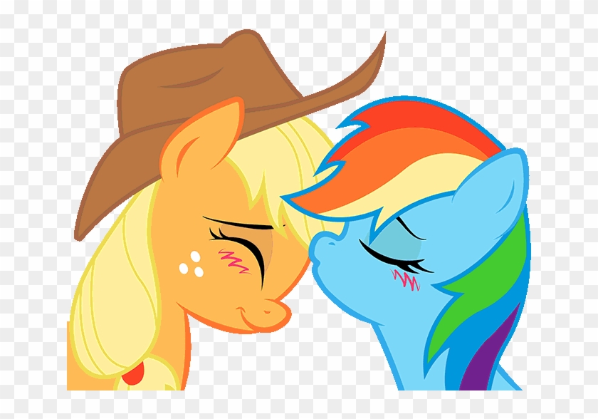 My Little Pony - My Little Pony Rainbow Dash And Applejack Love #905953