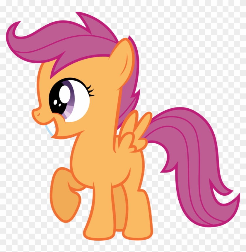 Scootaloo Grin By Fallingcomets - Mlp Scootaloo Vector Side #905997