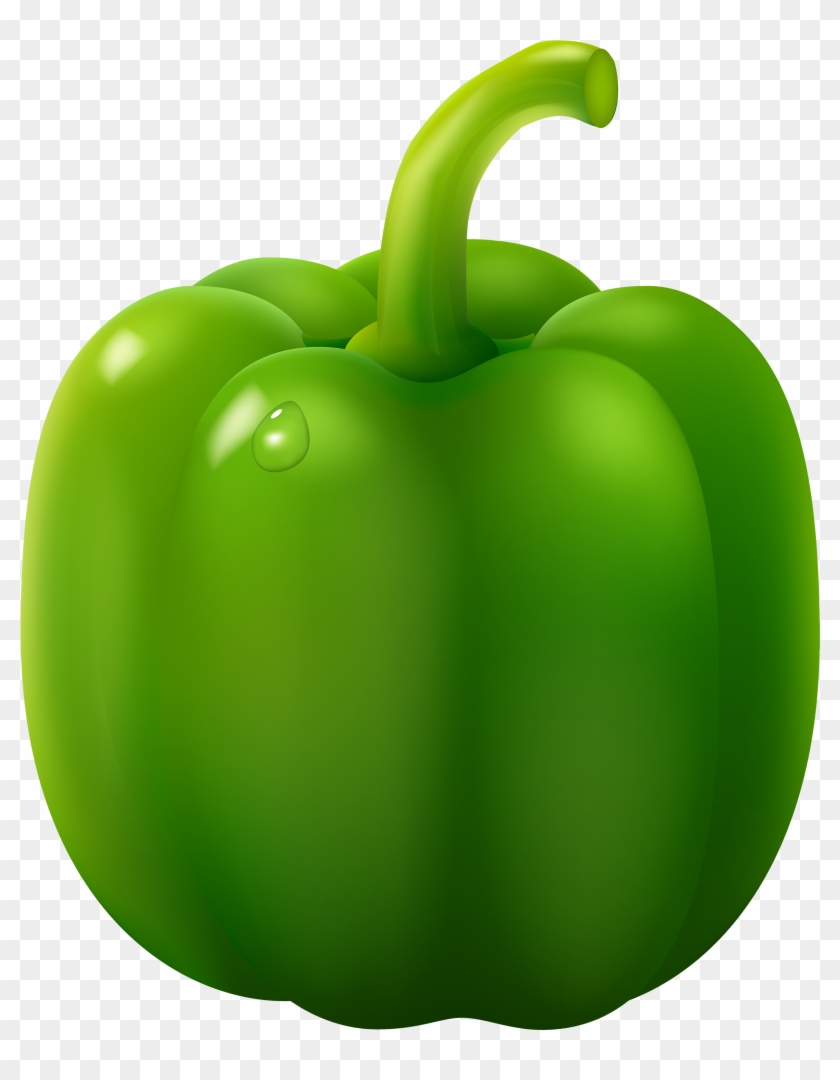 Green Pepper Png Clipart - Green Bell Pepper Clipart #19792
