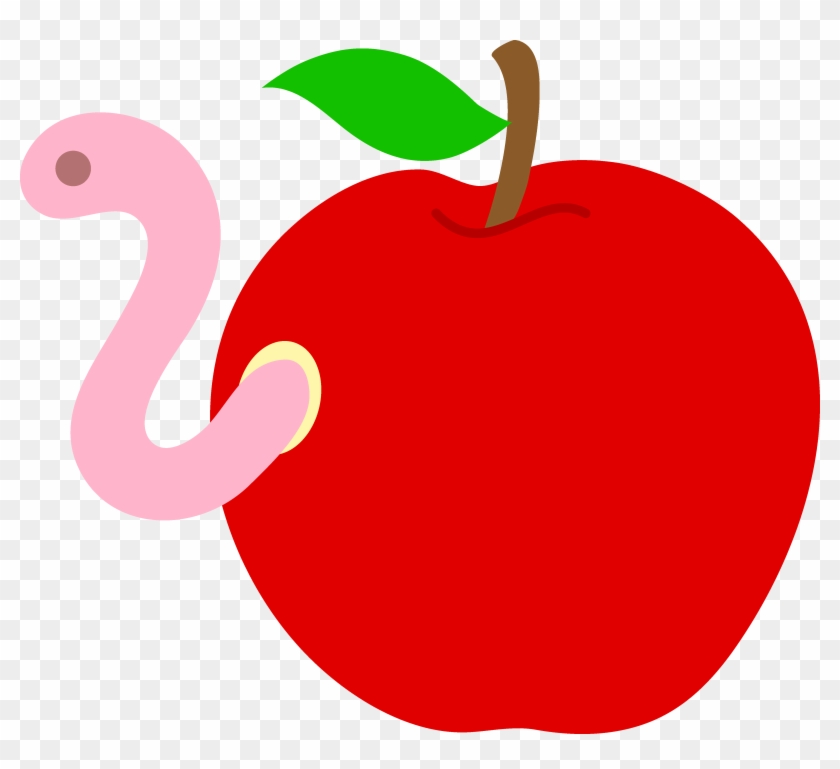 apple worm clipart