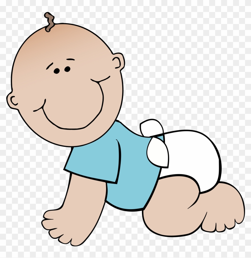 Baby Boy Crawling - Crawling Baby Clipart #21275