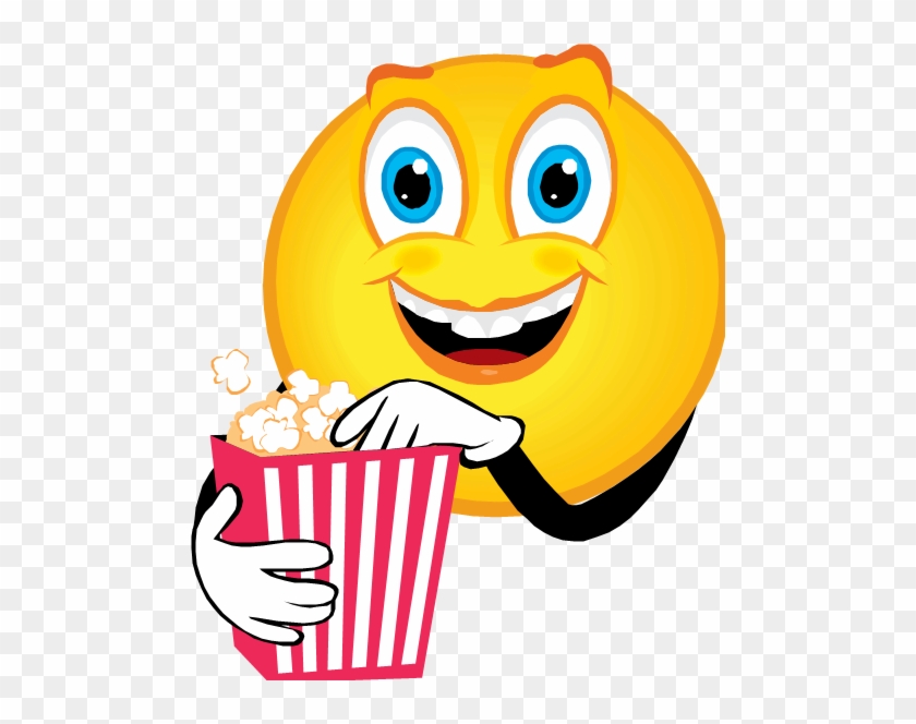 I Love Popcorn - Eating Popcorn Animated Emoticon - Free Transparent ...