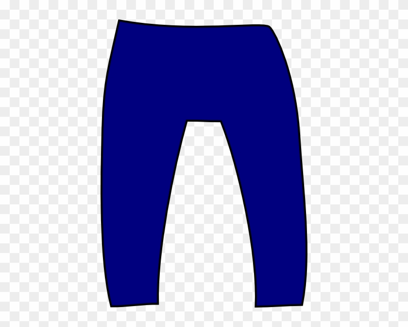Denim Fashion In Neon - Blue Pants Clip Art #23314