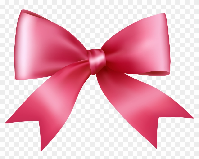 Pink Bow Transparent Png Clip Art Image - Pink Bow Transparent Png Clip Art Image #23491