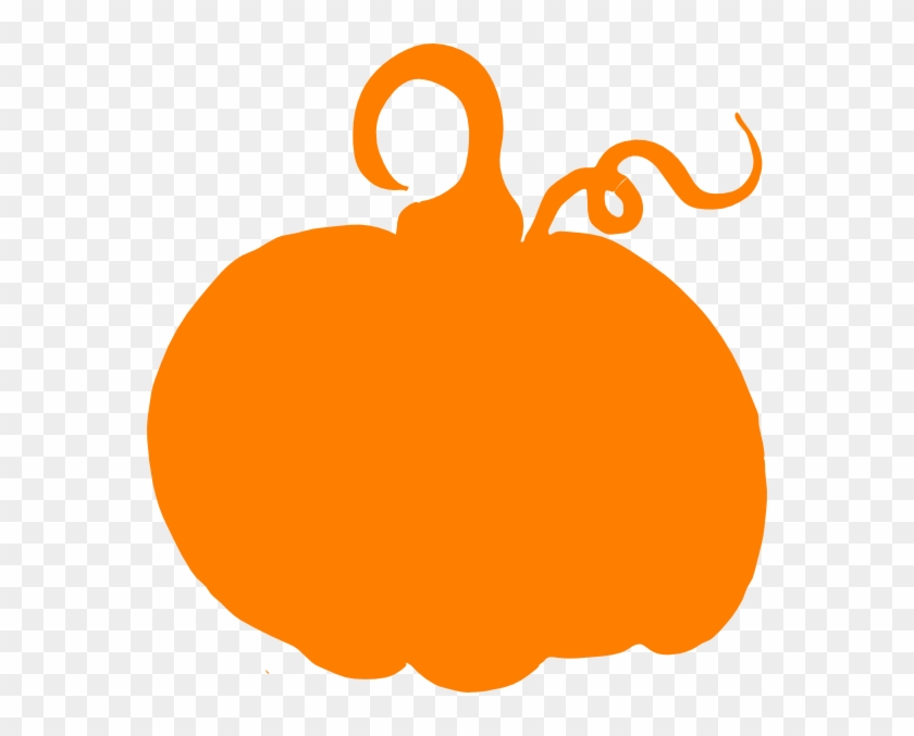 Orange Pumpkin Sihouette Clip Art - Pumpkin Clip Art #24257