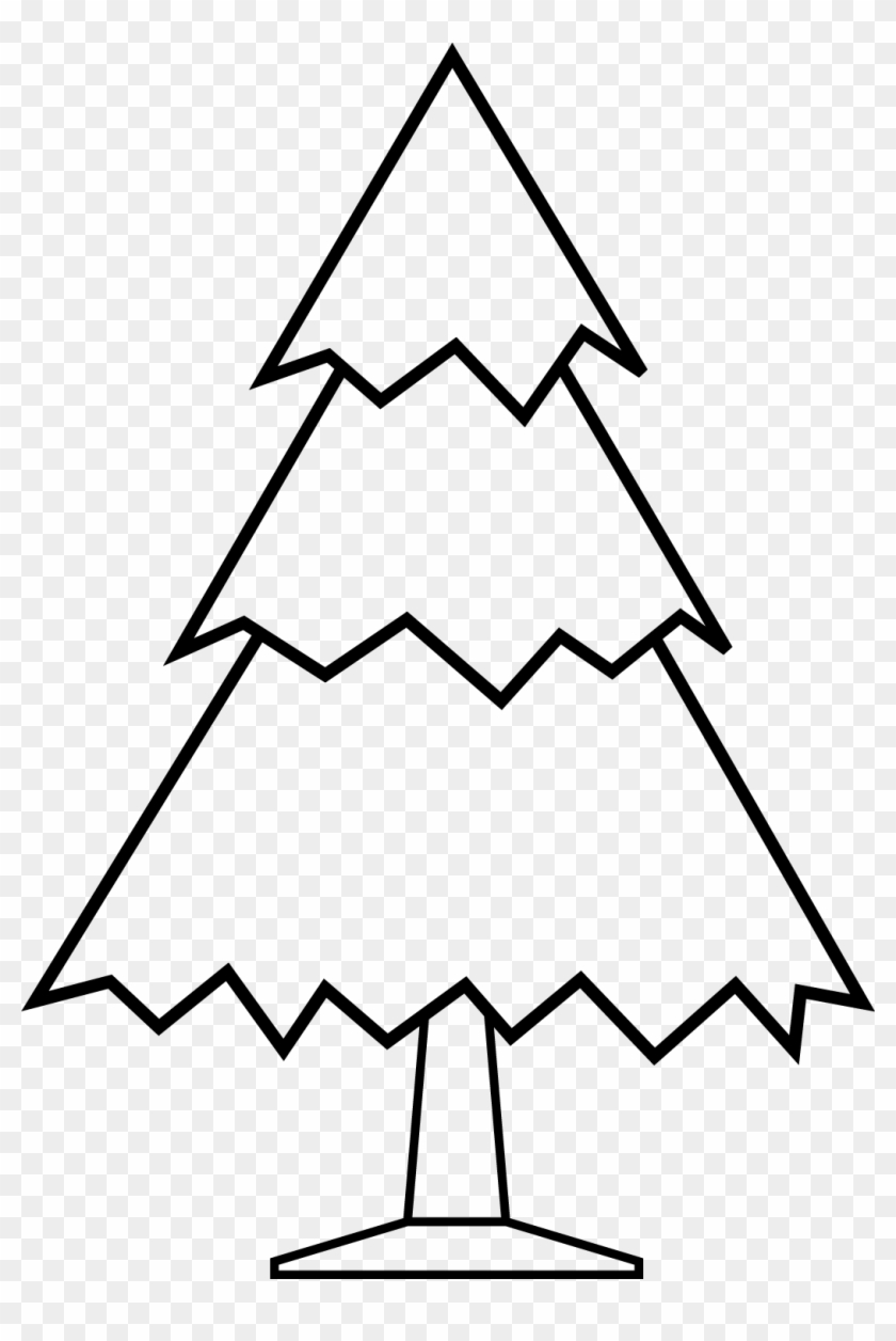 Black And White Christmas Tree Clip Art