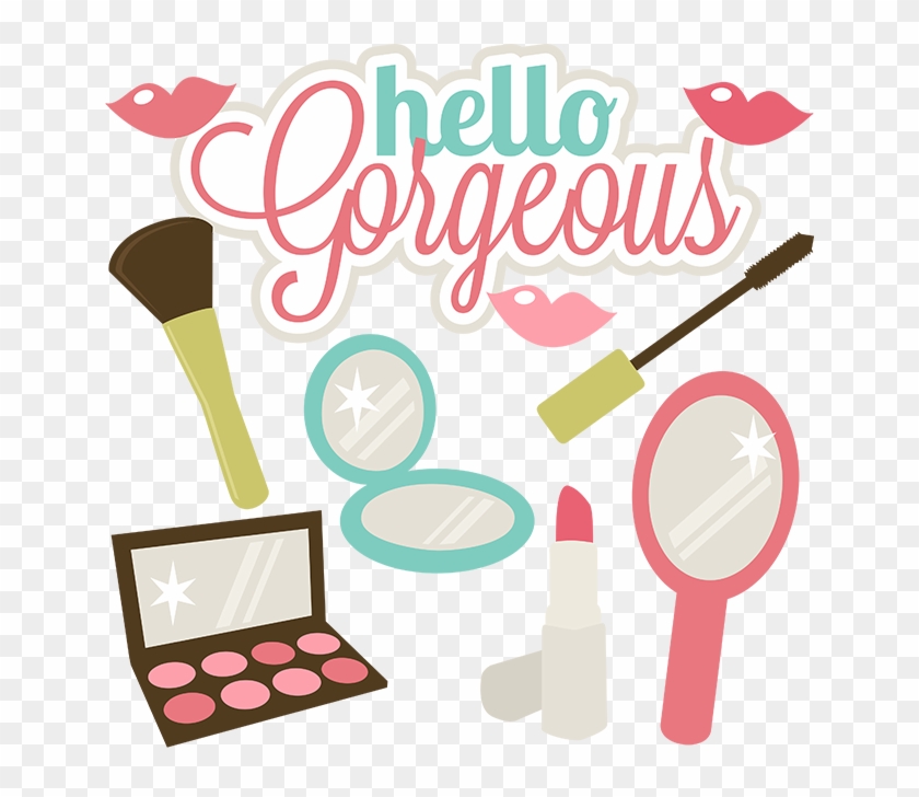 Hello Gorgeous Svg Files For Scrapbooks Make Svg Files Girly Makeup Clip Art Free Transparent Png Clipart Images Download