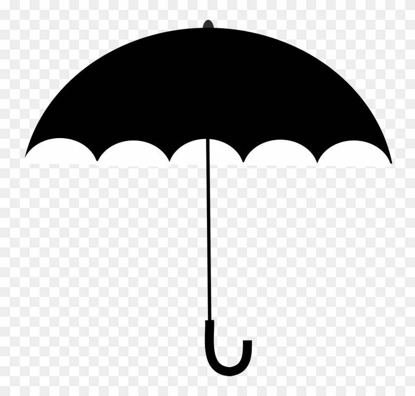 Black Umbrella Clip Art #166438