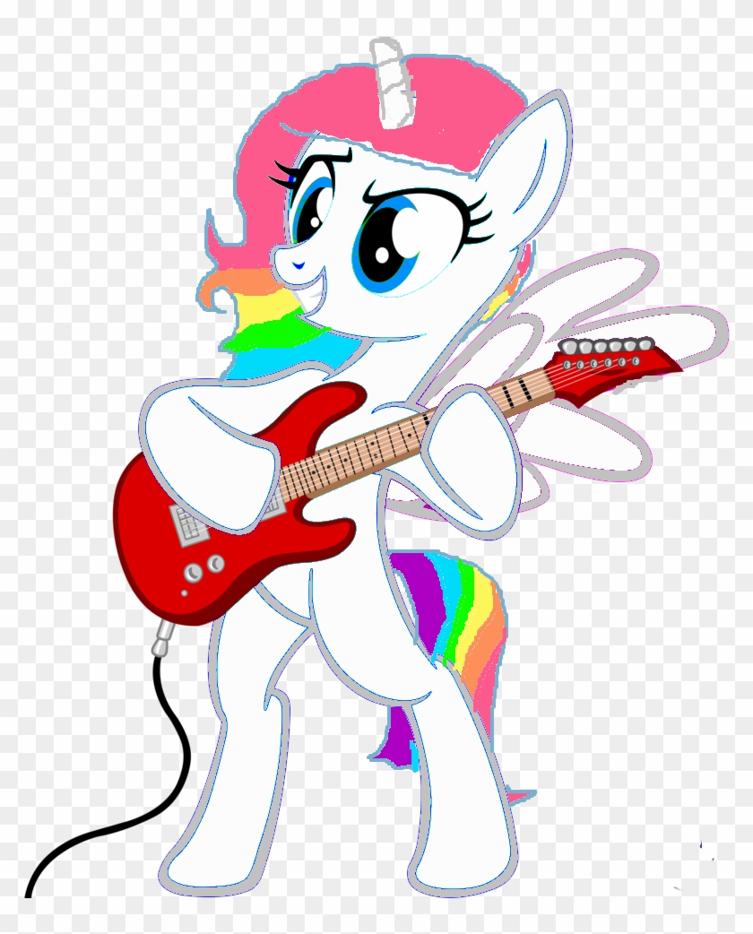 Rainbloo Playing Guitar By Rainbloo - My Little Pony #907709