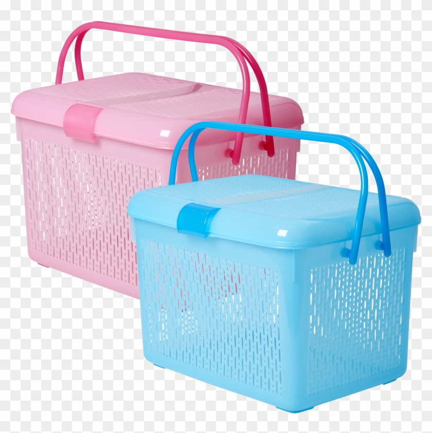 Plastic Basket With Lid #908102