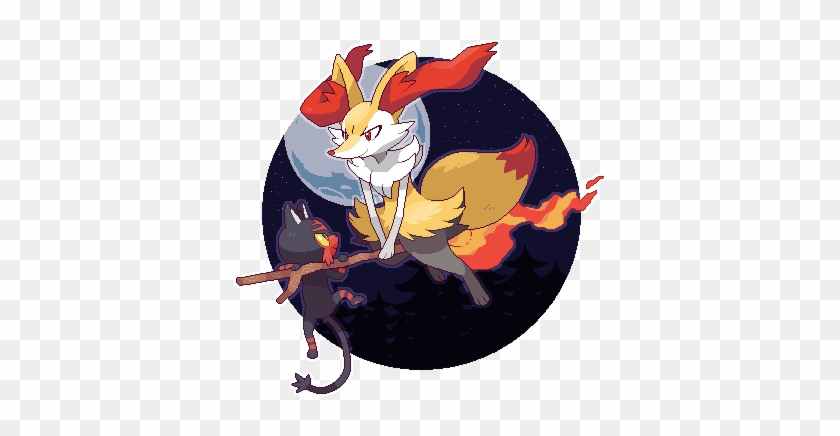 Braixen Litten By Siraquakip - Braixen And Litten #909092