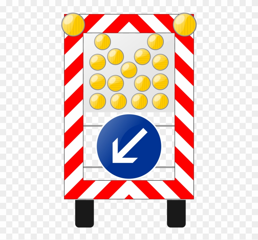 Roadworks Lorry-sign Clip Art Cone - Traffic Sign #910927