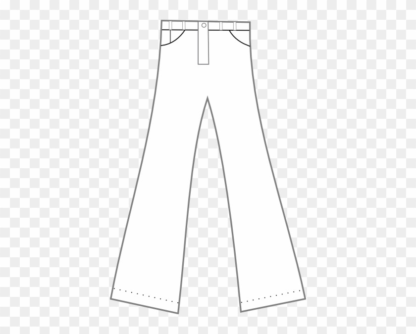 Clothing Pants Outline Clip Art At Clker - Gambar Celana Panjang Kartun ...