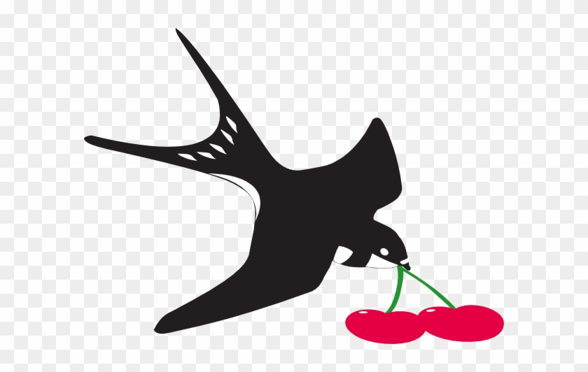 Swallow Cherry Clip Art - Swallow Clipart Animation #912627