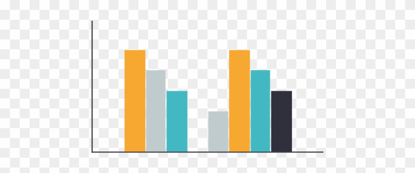 Flat Multicolor Decreasing Bar Chart Transparent Png - Barra Multivolo ...