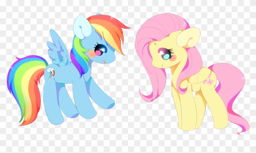 Rainbow Dash And Fluttershy By Cutie Pie Neko - Rainbow Dash #914051