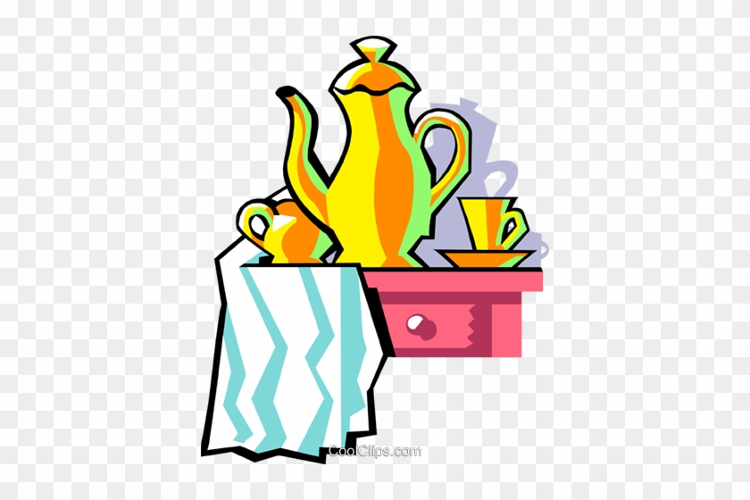 Afternoon Tea Royalty Free Vector Clip Art Illustration - Clip Art #915324